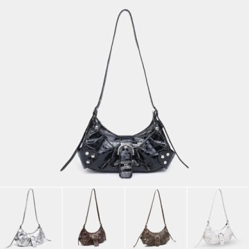 MadGrandeur Stylish Black Purse for Women with Gothic Touches