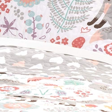 Lush Decor Pixie Fox Reversible Quilt Set for Kids & Toddlers