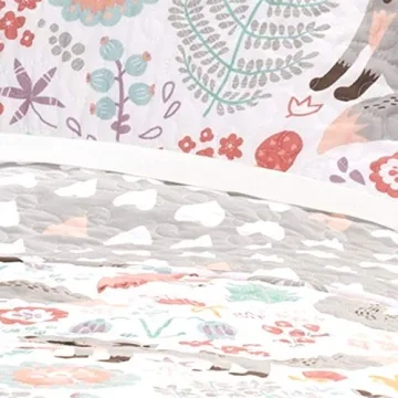 Lush Decor Pixie Fox Reversible Quilt Set for Kids & Toddlers