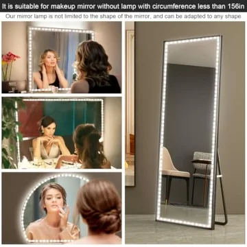 LED Vanity Mirror Lights 6000K Adjustable Brightness Strip