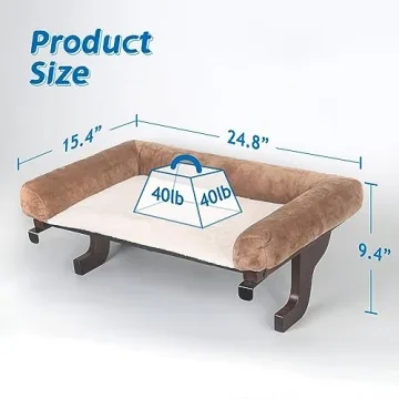 Cat Perch for Window Sill - Orthopedic Hammock Design