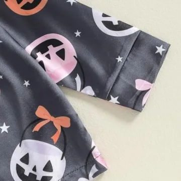 Fsadfeas Kids Halloween Pajamas Toddler Satin Set