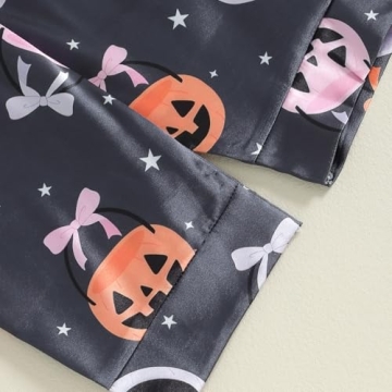 Fsadfeas Kids Halloween Pajamas Toddler Satin Set