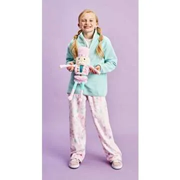 iscream Soft Plush 18.5" Nutcracker Embroidered Accent Holiday Pillow - Pink