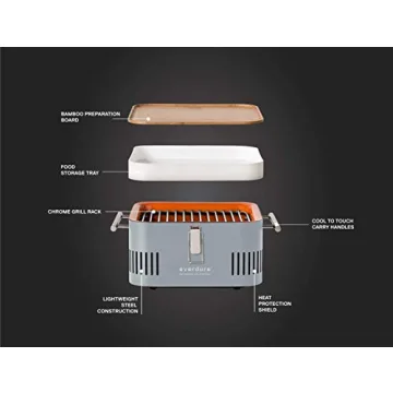 Everdure CUBE Portable Charcoal Grill for Outdoor Cooking