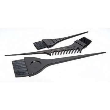 Diane Hair Coloring Kit – 7 Piece Set – DIY Color, Dye, Highlighting Supplies, 3 Tint Brushes, 2 Clips, 1 Tint Bowl, Clear Zip Storage Bag, D851