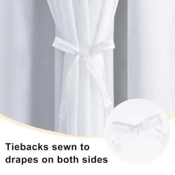 Hiasan Greyish White Blackout Curtains with Sheer Overlay