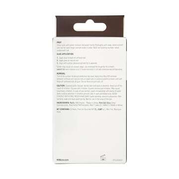 KISS Classy Premium Press On Nails, 'Stunning!', French, Long Length, Square Shape, Includes 30 Fake Nails, 2g Pink Gel Nail Glue, 1 Manicure Stick, 1 Mini File