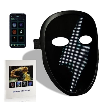 Depointer Life 2023 New LED Mask - App Controlled, Customizable Fun for All Ages