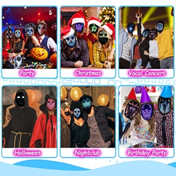 Depointer Life LED Mask - App Controlled Fun for All Ages