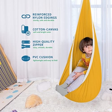 OUTREE Kids Pod Swing – Sensory Swing for Indoor Outdoor Fun