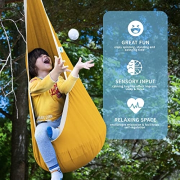 OUTREE Kids Pod Swing – Sensory Swing for Indoor Outdoor Fun