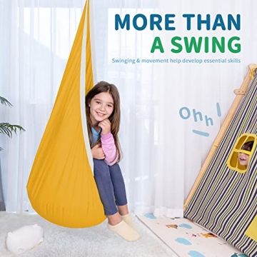OUTREE Kids Pod Swing – Sensory Swing for Indoor Outdoor Fun