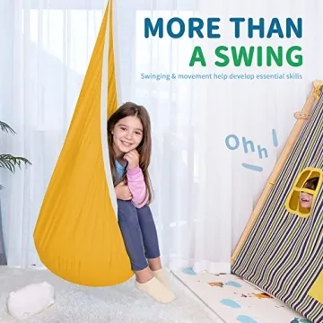 OUTREE Kids Pod Swing – Sensory Swing for Indoor Outdoor Fun