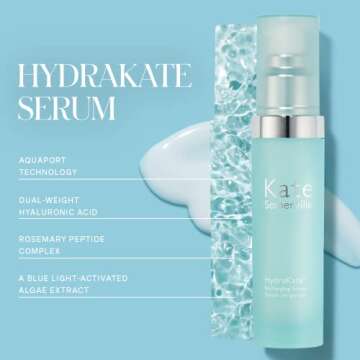 Kate Somerville HydraKate Recharging Hydration Serum - Skin-Quenching Dual-Weight Hyaluronic Acid Serum, 1 Fl Oz