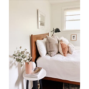 Bisque Terracotta Vase - Unique Leather Decor Piece