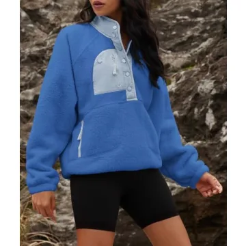 Stylish Yanekop Women’s Fleece Pullover Jacket with Pockets