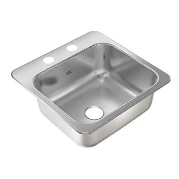 KINDRED 15-Inch Stainless Steel Sink with Faucet Kit