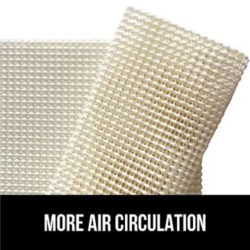 Gorilla Grip Extra Strong Rug Pad Gripper, 5x8 FT, Grips Keep Area Rugs Safe and in Place, Thick Slip and Skid Resistant Pads for Hard Floors Under Carpet Mat Cushion and Hardwood Floor Protection