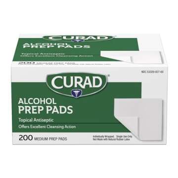 Curad Alcohol Prep Pads 600 Count - Ultimate Cleanliness on the Go