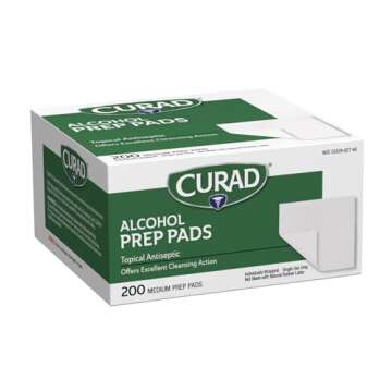 Curad Alcohol Prep Pads - 600 Count for Clean Hands