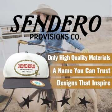 Sendero Stagecoach Adjustable Snapback Hat for All Ages