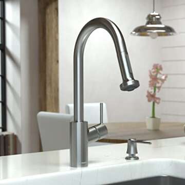 hansgrohe Talis S² Stainless Steel High Arc Kitchen Faucet, Kitchen Faucets with Pull Down Sprayer,...