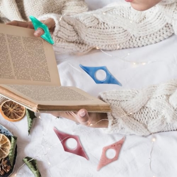 Resin Thumb Book Holder Set for Effortless Reading Comfort