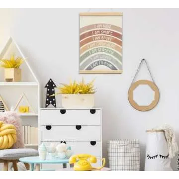 foedor Boho Rainbow Wall Art for Kids Playroom Decor