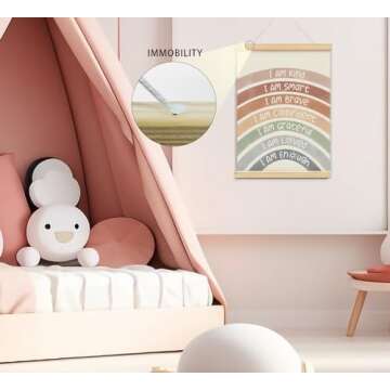 foedor Boho Rainbow Wall Art for Kids Playroom Decor