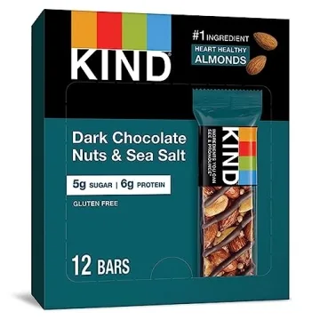 KIND Dark Chocolate Nuts Sea Salt Bars Healthy Snack