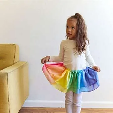 Sarah's Silks Rainbow Tutu for Children | Colorful Silk Dress-up