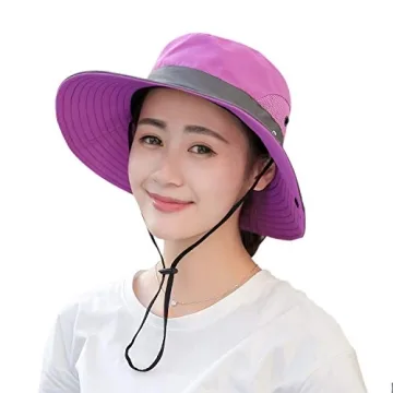 Muryobao Women's Sun Hat with UV Protection and Ponytail Hole