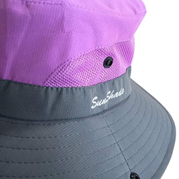 Muryobao Women's Sun Hat with UV Protection and Ponytail Hole