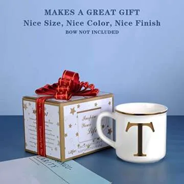 Miicol 16 oz Personalized Ceramic Coffee Mug - Unique Gift