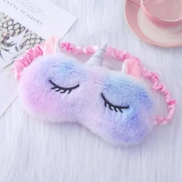 Sleep Mask for Kids Girls,3Pack,Unicorn Sleep Mask,Cute Animal Eye Mask for Princess Sleeping,Night Blindfold Bed Eye Covers for Children