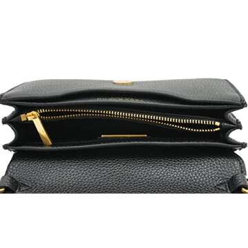 Tory Burch Black Gold Convertible Crossbody Bag