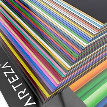 ARTEZA Self Adhesive Vinyl Sheets for Crafting & Design