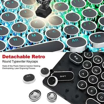SOOTOP Retro Typewriter Keycaps for Mechanical Keyboards