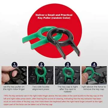 SOOTOP Retro Typewriter Keycaps for Mechanical Keyboards