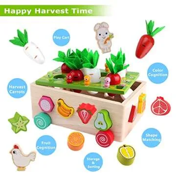 SKYFIELD Montessori Orchard Cart for Kids 1-4 Years