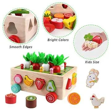 SKYFIELD Montessori Orchard Cart for Kids 1-4 Years