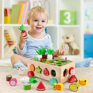 SKYFIELD Montessori Orchard Cart for Kids 1-4 Years