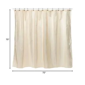 Croscill Fabric Shower Curtain Liner, 70-inch by 72-inch, Linen