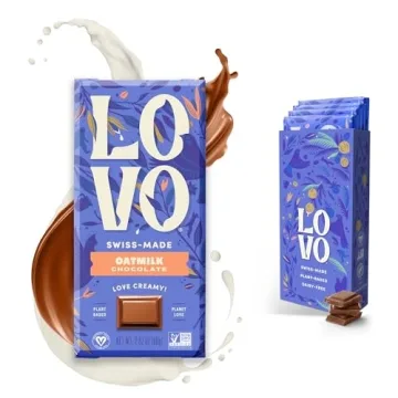LOVO Oatmilk Chocolate Bar, 100% Plant-Based Dairy-Alternative Milk Chocolate, Creamy and Delectable...