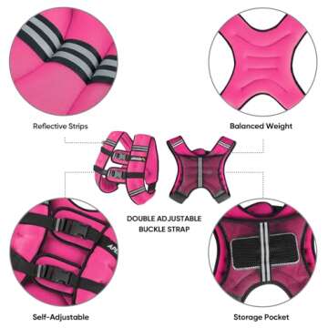 Enhance Workouts with APEXUP 15lbs Weighted Vest for All Fitness