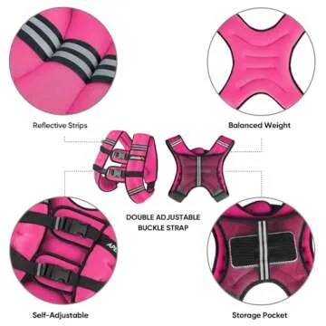 Enhance Workouts with APEXUP 15lbs Weighted Vest for All Fitness