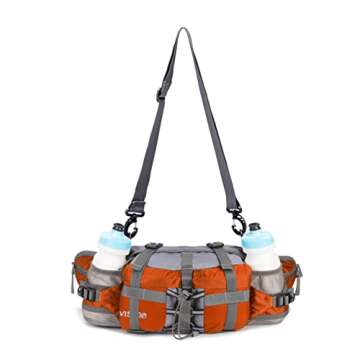 Bp Vision Outdoor Fanny Pack Waterproof with 2 Bottle Holders