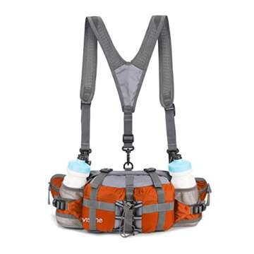 Bp Vision Outdoor Fanny Pack Waterproof with 2 Bottle Holders