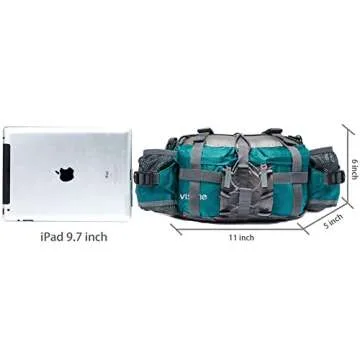 Bp Vision Outdoor Fanny Pack Waterproof with 2 Bottle Holders